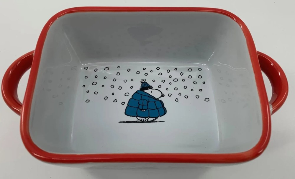 Peanuts Gang Snowfall Ceramic Mini Loaf Pan