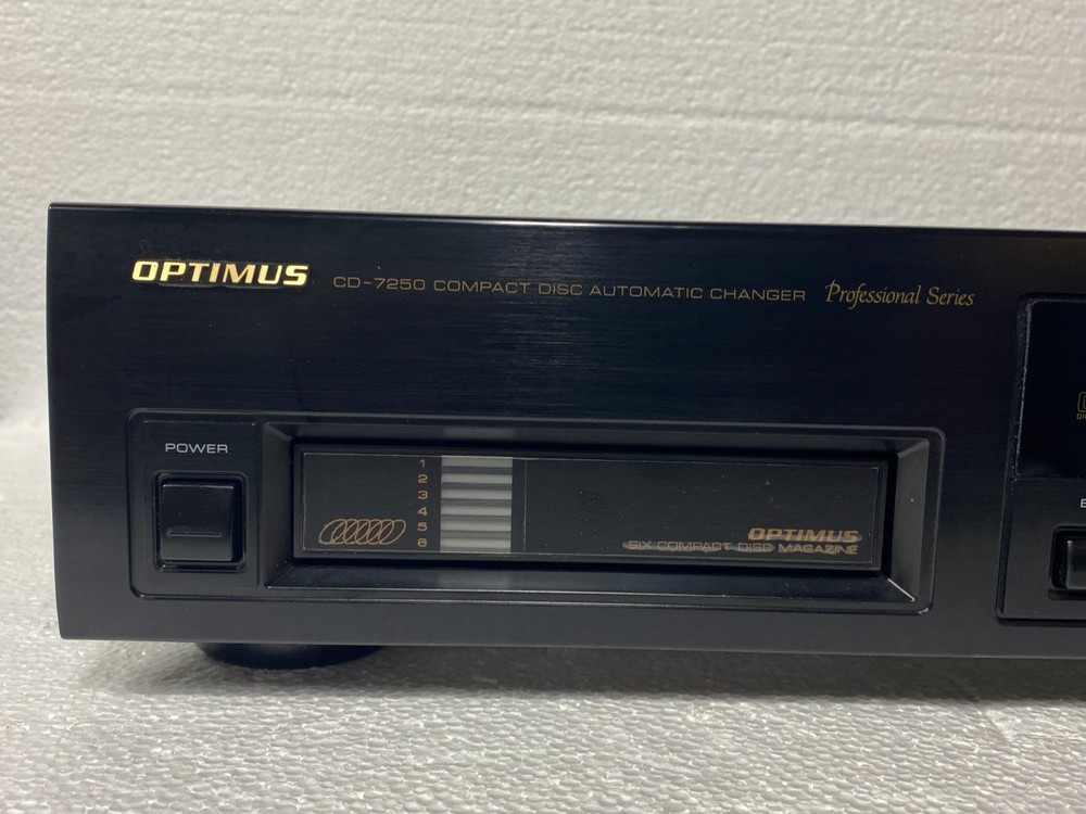 Optimus CD-7250 Automatic CD 6 Disc Changer TESTED