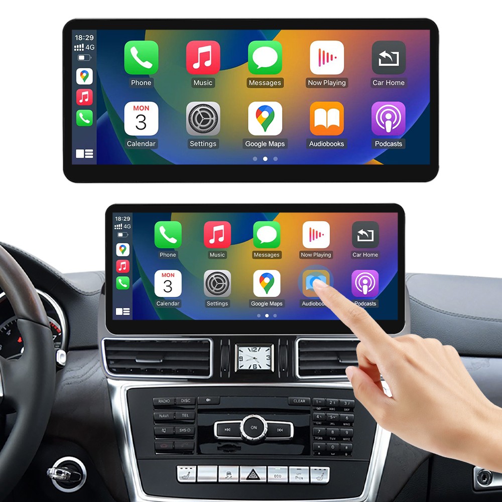 For Benz ML W166 GL X166 NTG4.x 12.3' Wireless CarPlay Multimedia TouchScreen