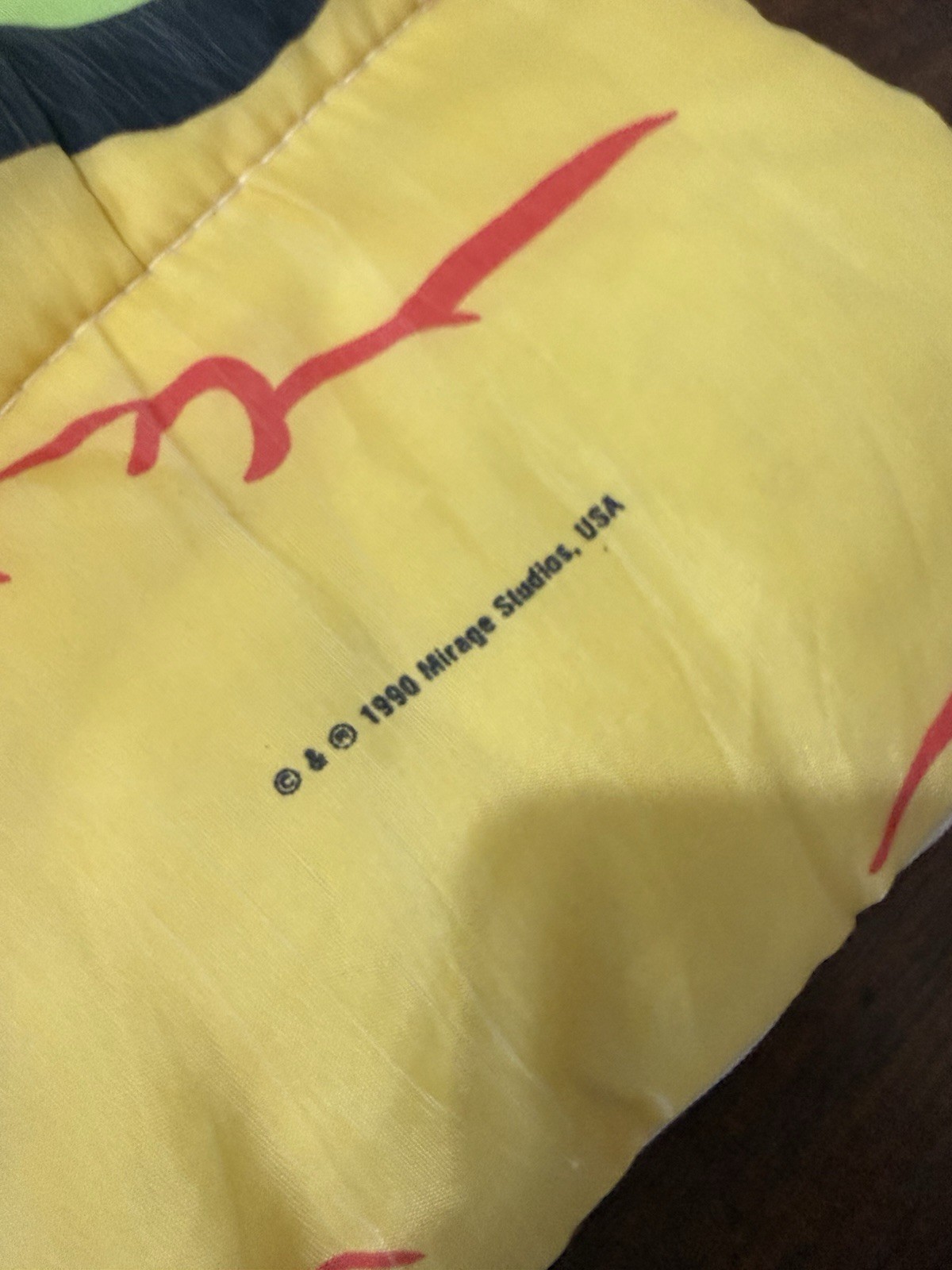 1990 Mirage Teenage Mutant Ninja Turtles Youth Kids Sleeping Bag TMNT Faded