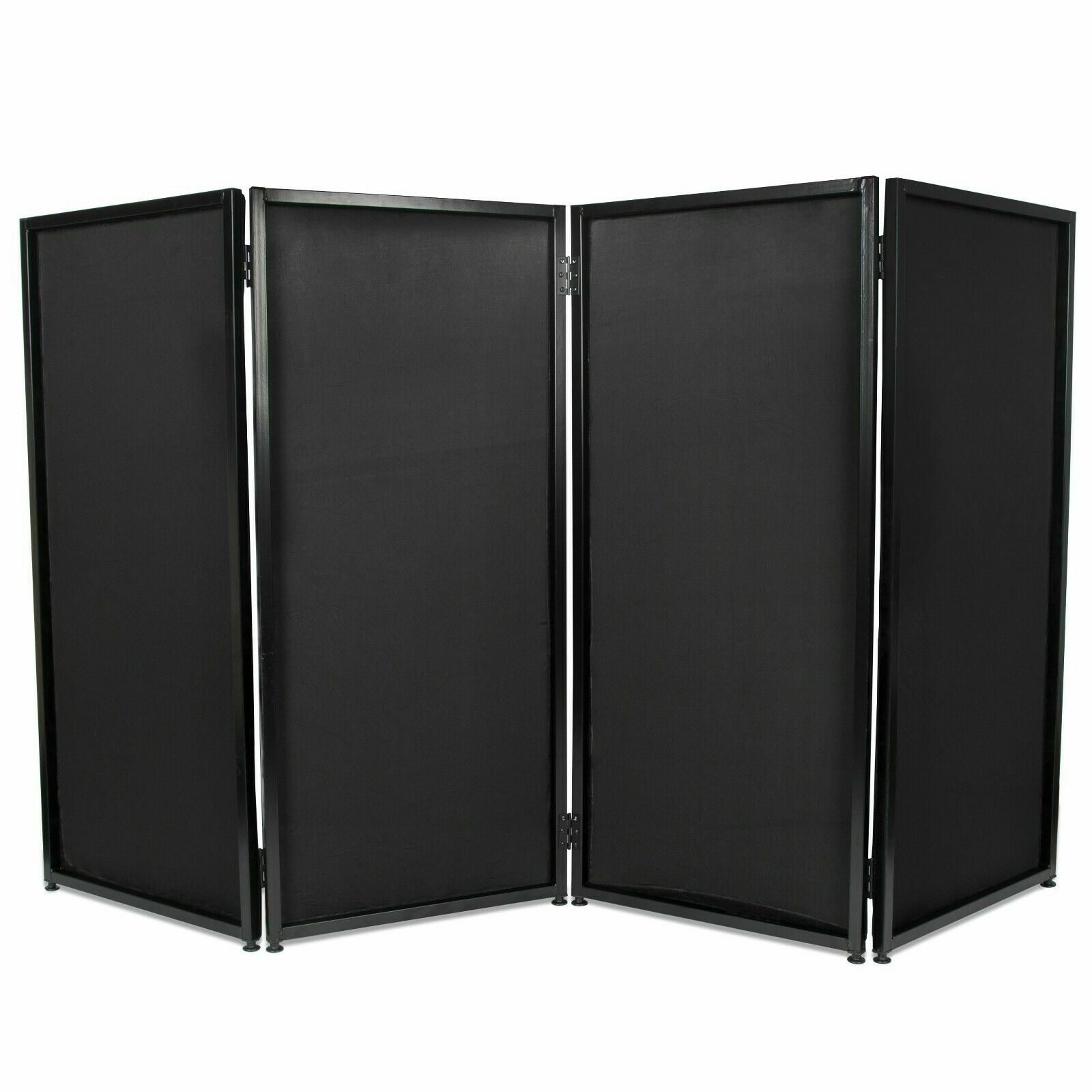 DJ Event Facade White/Black Scrim Metal Frame Booth +Travel Bag Case