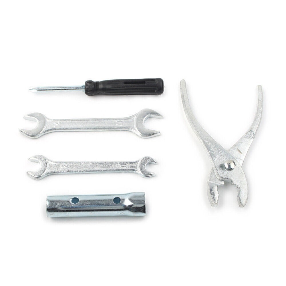 Spark Plug Spanner Wrench Plier Socket Tool Set With Storage Pocket Motorcycle