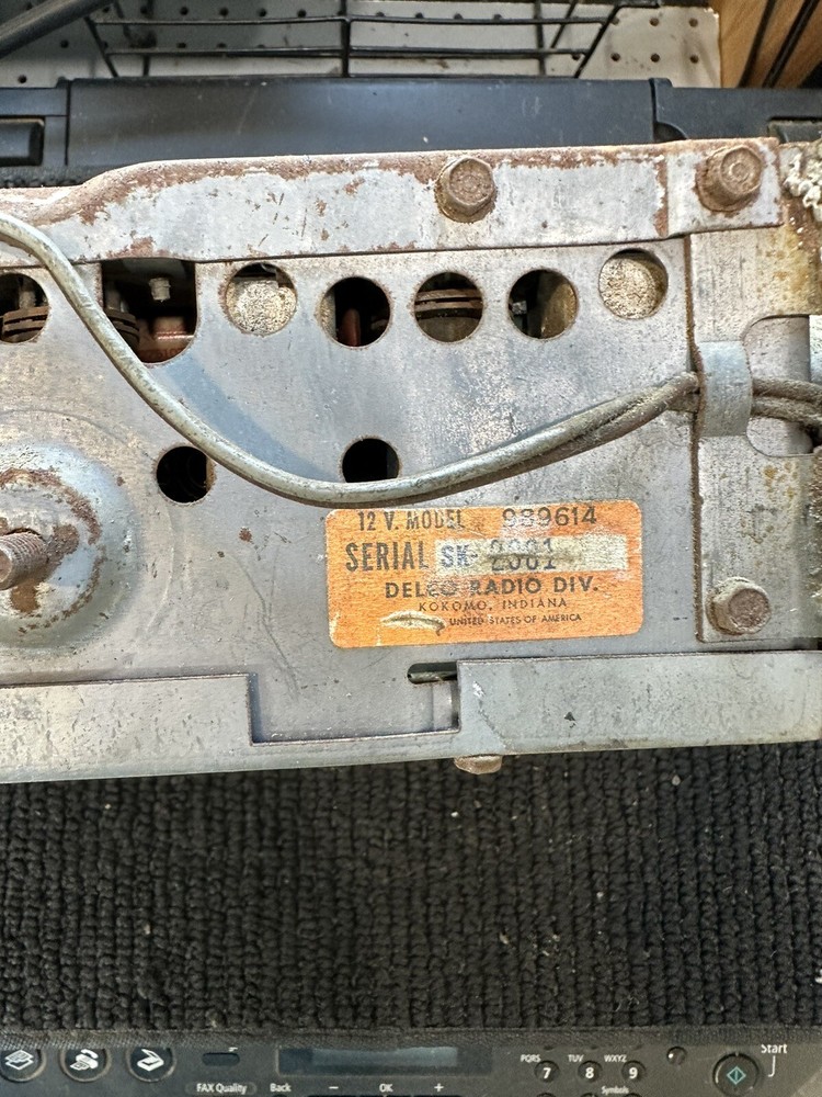 1961 Pontiac AM Pushbutton Radio With Knobs