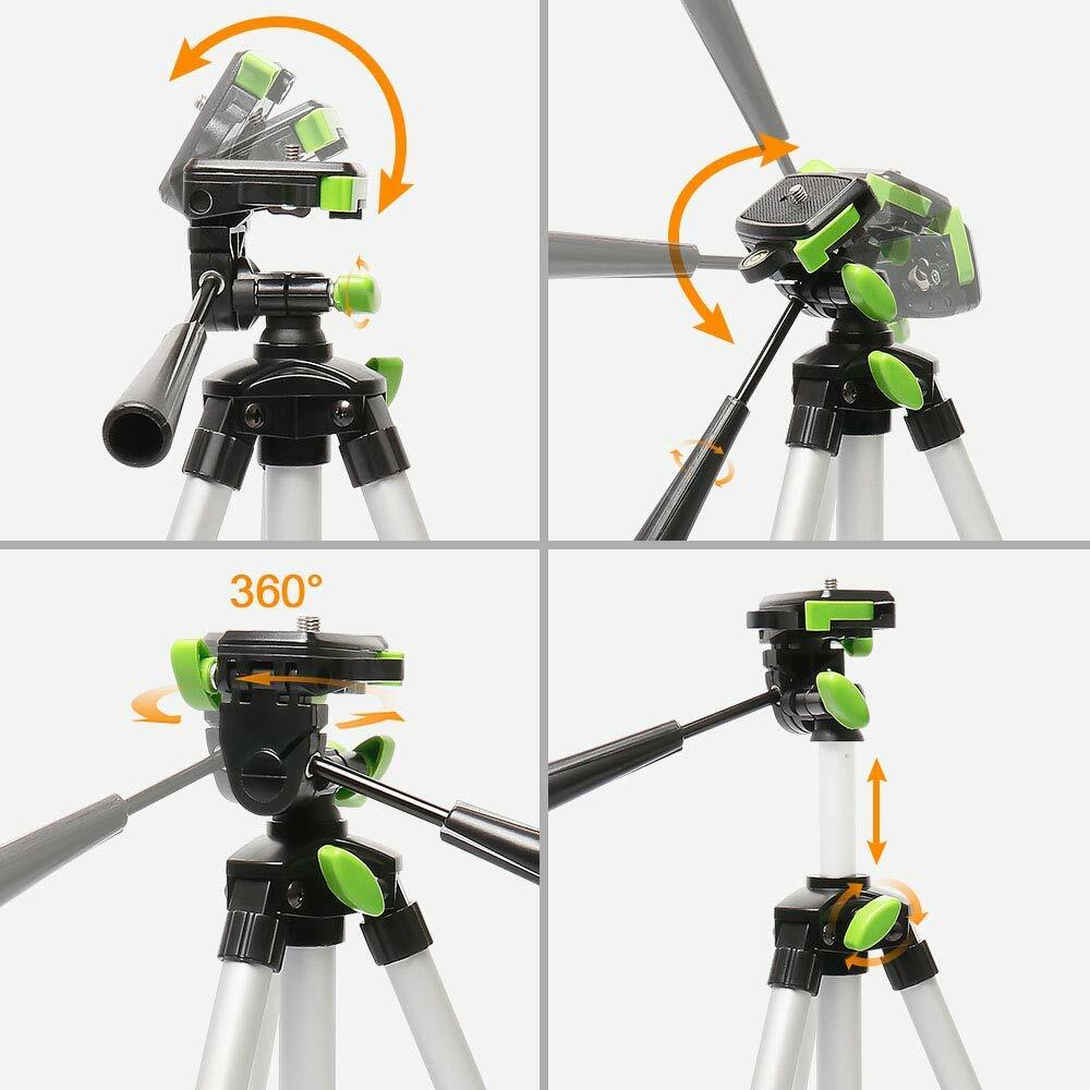 Huepar Lightweight Adjustable Tripod Portable for Self Leveling Cross Line Laser