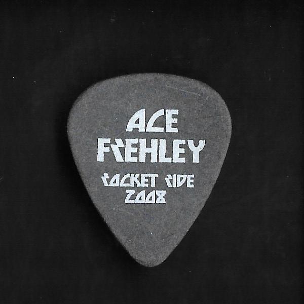 Kiss Guitar Pick Ace Frehley Band Rocket Ride 2008 Anthony Esposito Gray White