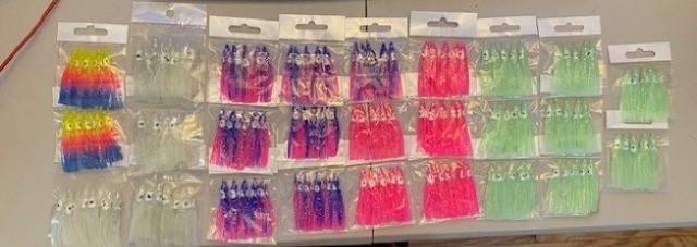 *High-Low Rig* Cod,Haddock,Pollock,Cusk. universal bottom rig w/ 2" hoochies