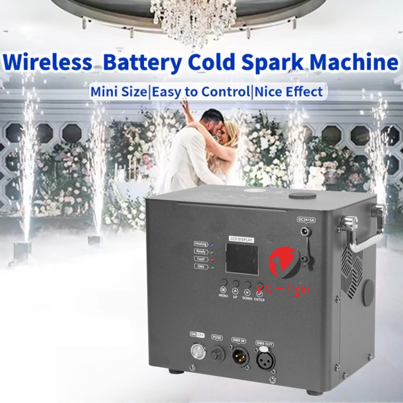 Wedding Stage Effect 350W Wireless Remote Battery Fireworks Cold Spark Machine