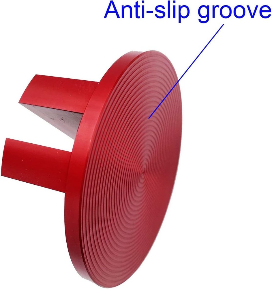 Jack Pad Slotted - Universal Magnetic, Frame Rail Protector 75mm-red