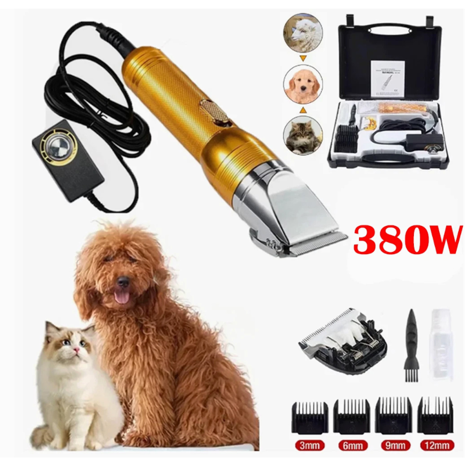 Dog Clippers for Grooming, 110V Professional Electric Sheep Shears Pet Grooming