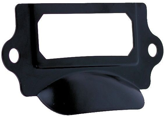 Black Cup Pull Label Holder - 3-1/4"