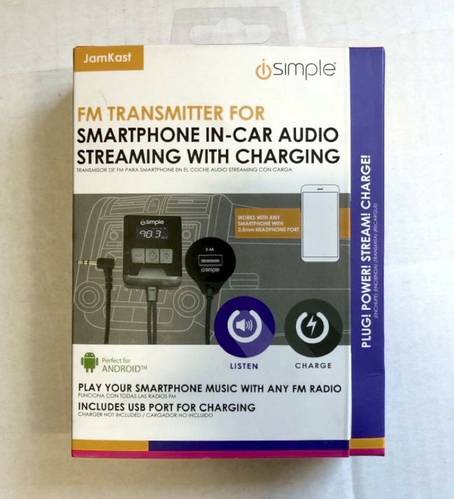 NEW iSimple ISFM31 Universal 3.5mm FM Transmitter for MP3 Players and CD Players