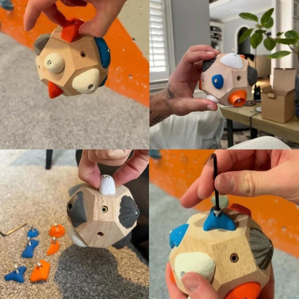 Handcrafted Boulder Block: Build.Strength and Precision, Rock Climbing Training~