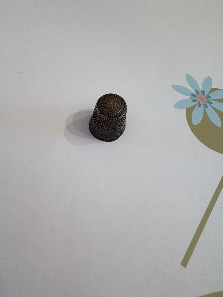 Antique Sterling Silver Thimble 10