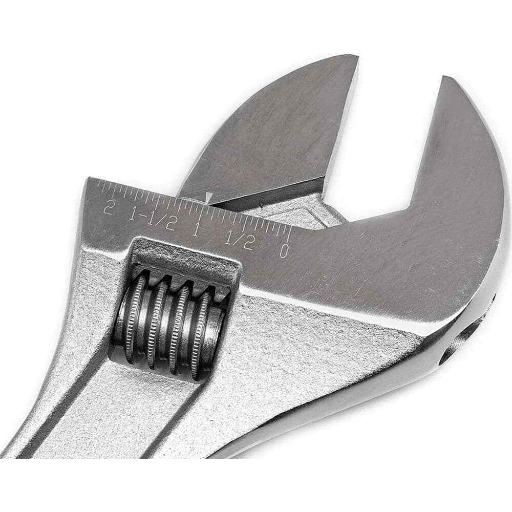 Crescent AC218BK Adjustable Wrench: Chrome-Plated