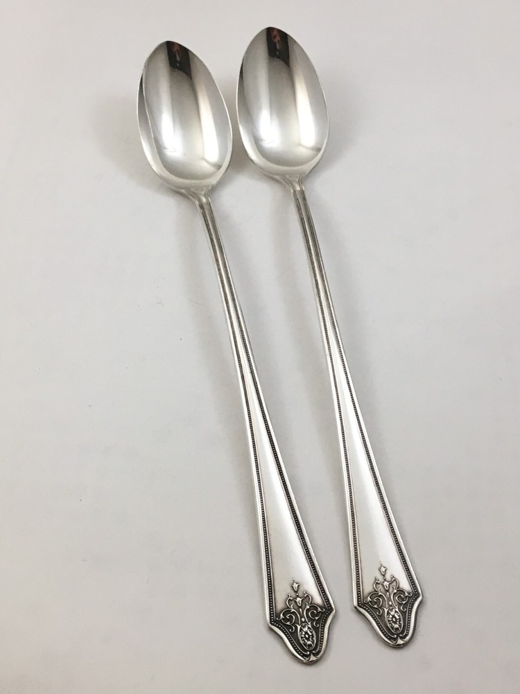 MAYWOOD Silverplate 1928 Imperial 2-Iced Teaspoons Flatware