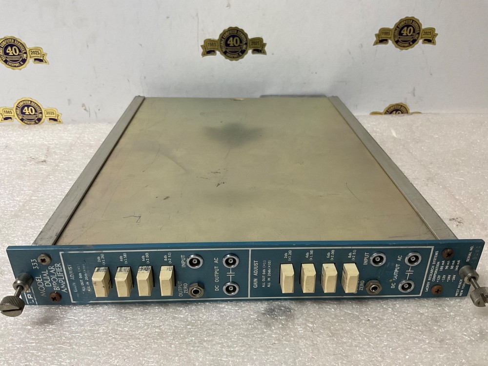 LeCroy NIM computer board model # 333 Dual Bipolar Amplifier
