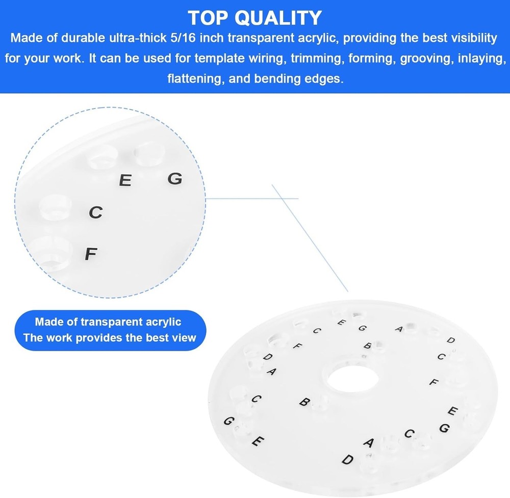 Durable 6.5" Router Base Plate Compatible with Porter Cable, Craftsman & Dewalt