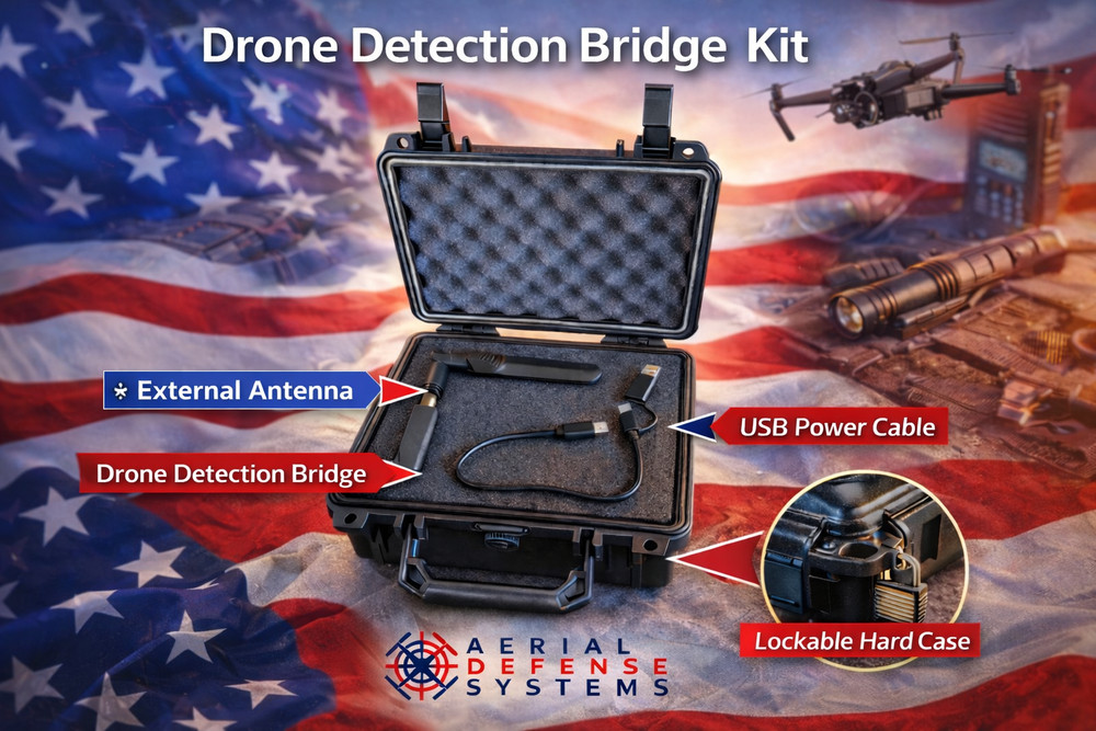 Drone and Pilot Detection Device –Handheld Remote ID Receiver for iOS & Android