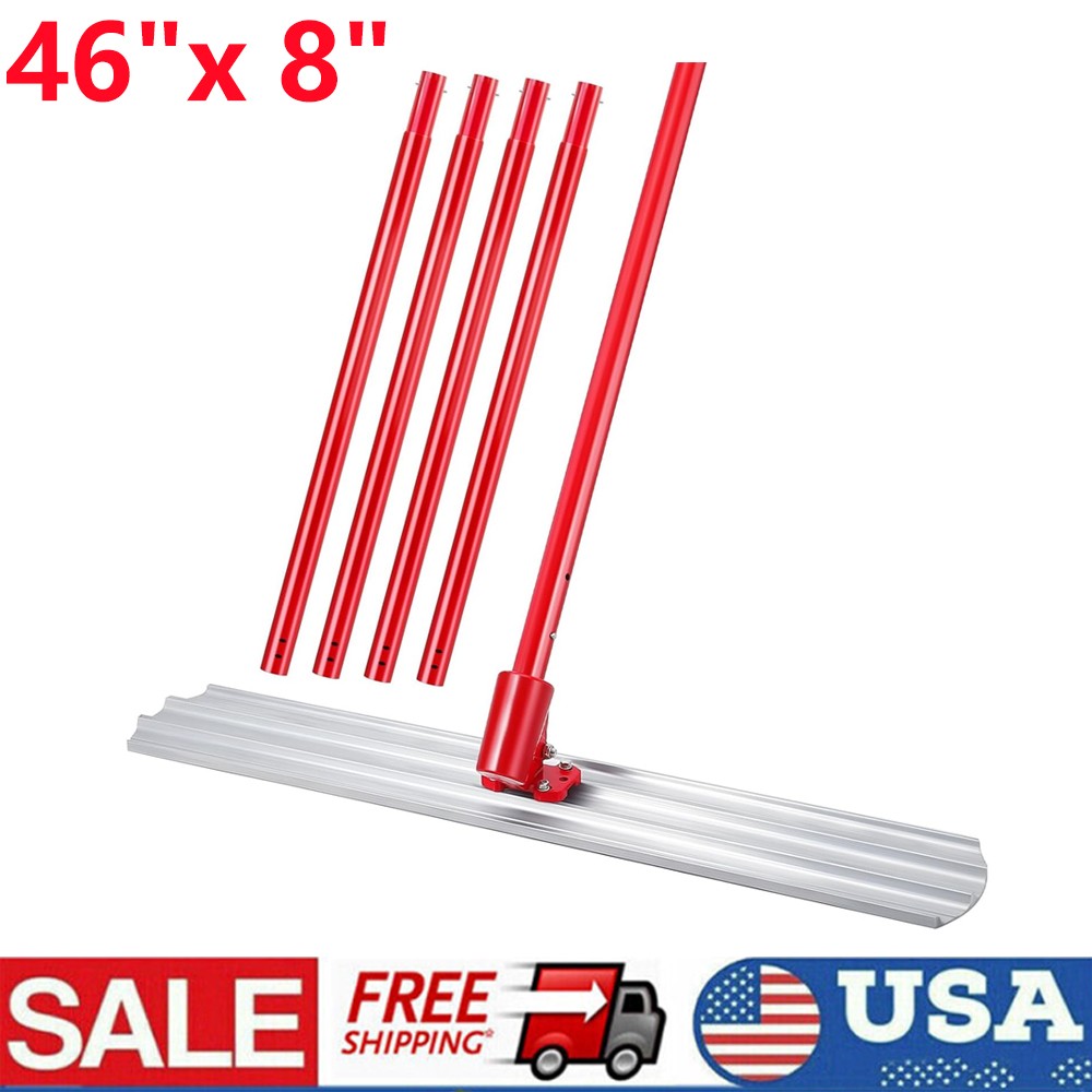 Bull Concrete Float 46"x8" Concrete Tool Trowel Float Adjustable Handle Bracket