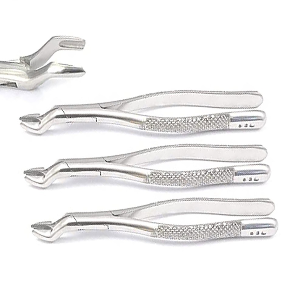 3 Pcs Tooth Extracting Forceps 53L, Extraction Forceps, Dental Hand Instruments
