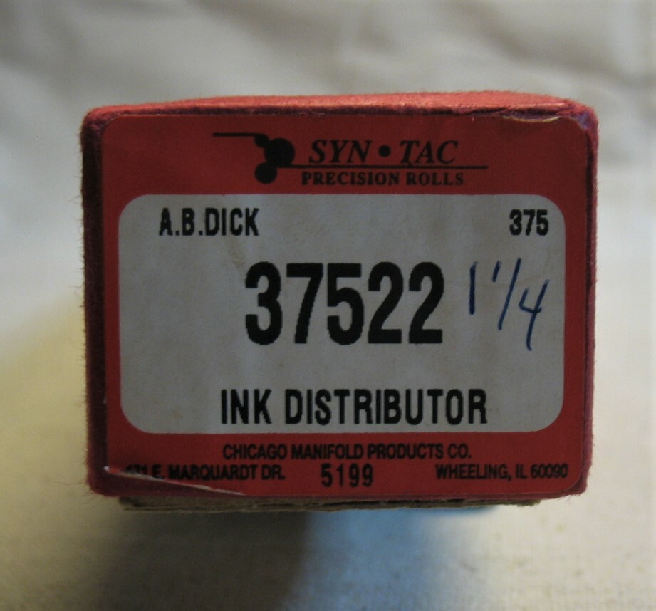 Syn-Tac Precision Rolls 37522 Ink Distributor Roller for A. B. Dick 375 ?