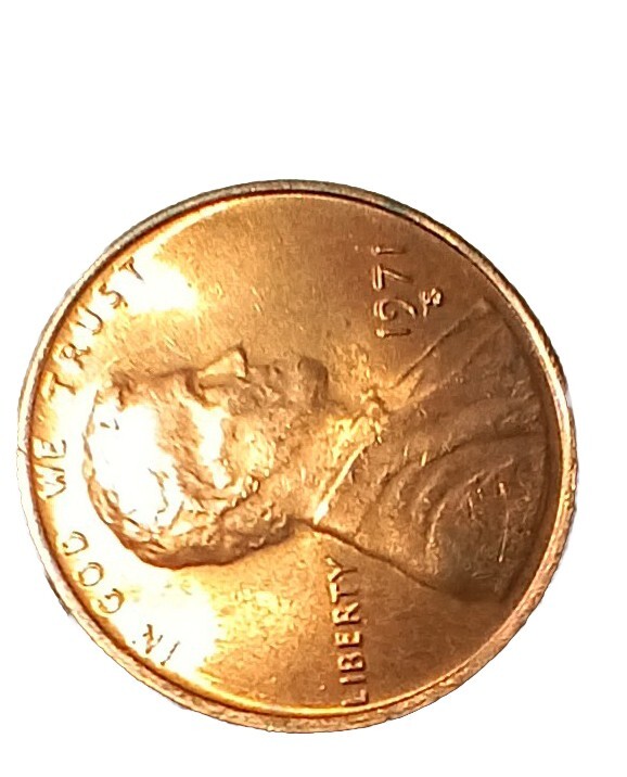 1971 S Error Cent DDO Date. EF