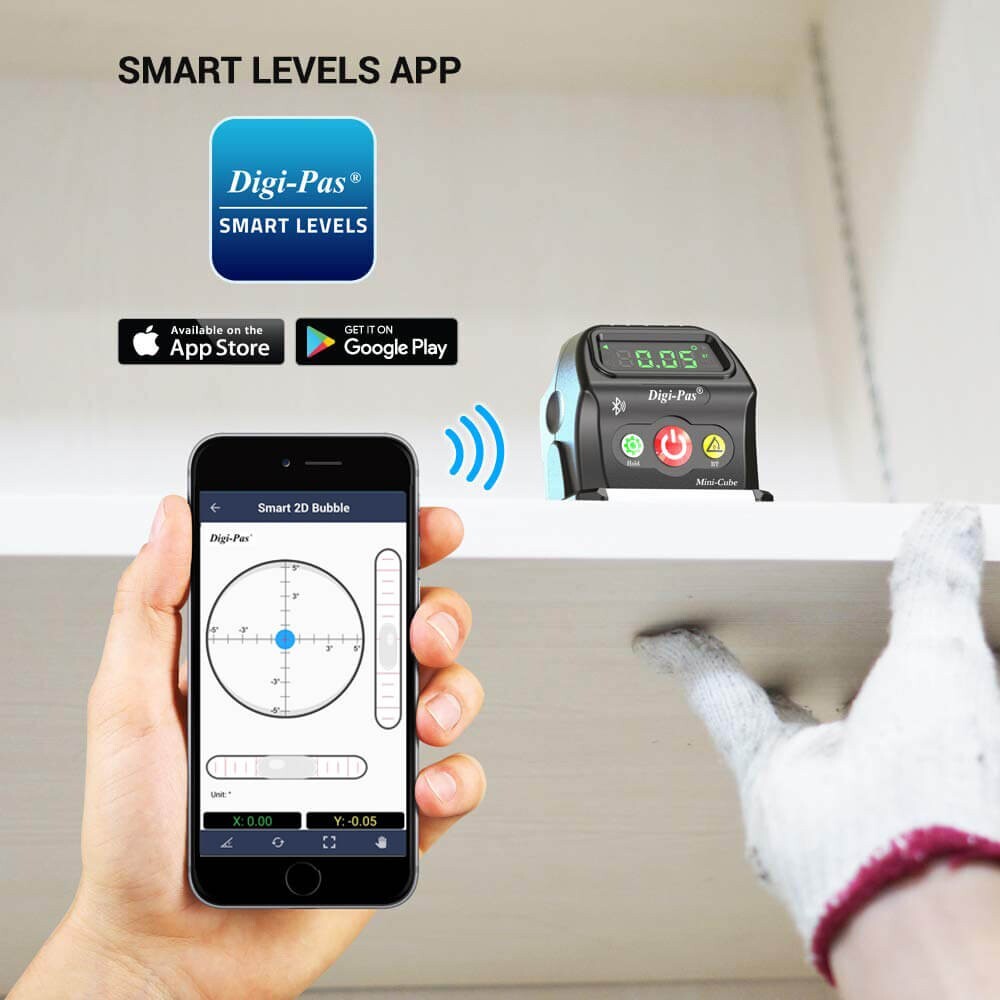 Digi-pas DWL-90Pro 2-Axis Inclinometer 0.05° (with Bluetooth)