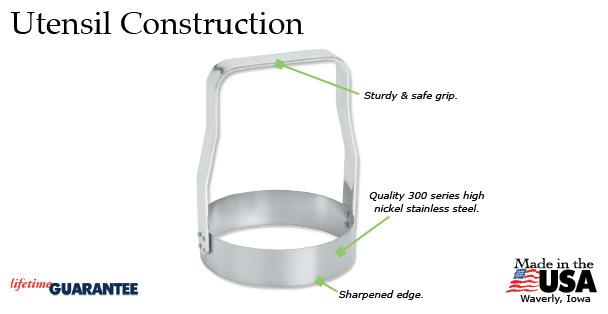 Rada Kwik Kut FOOD CHOPPER Stainless Steel handles/blades Rada Prep veggies +