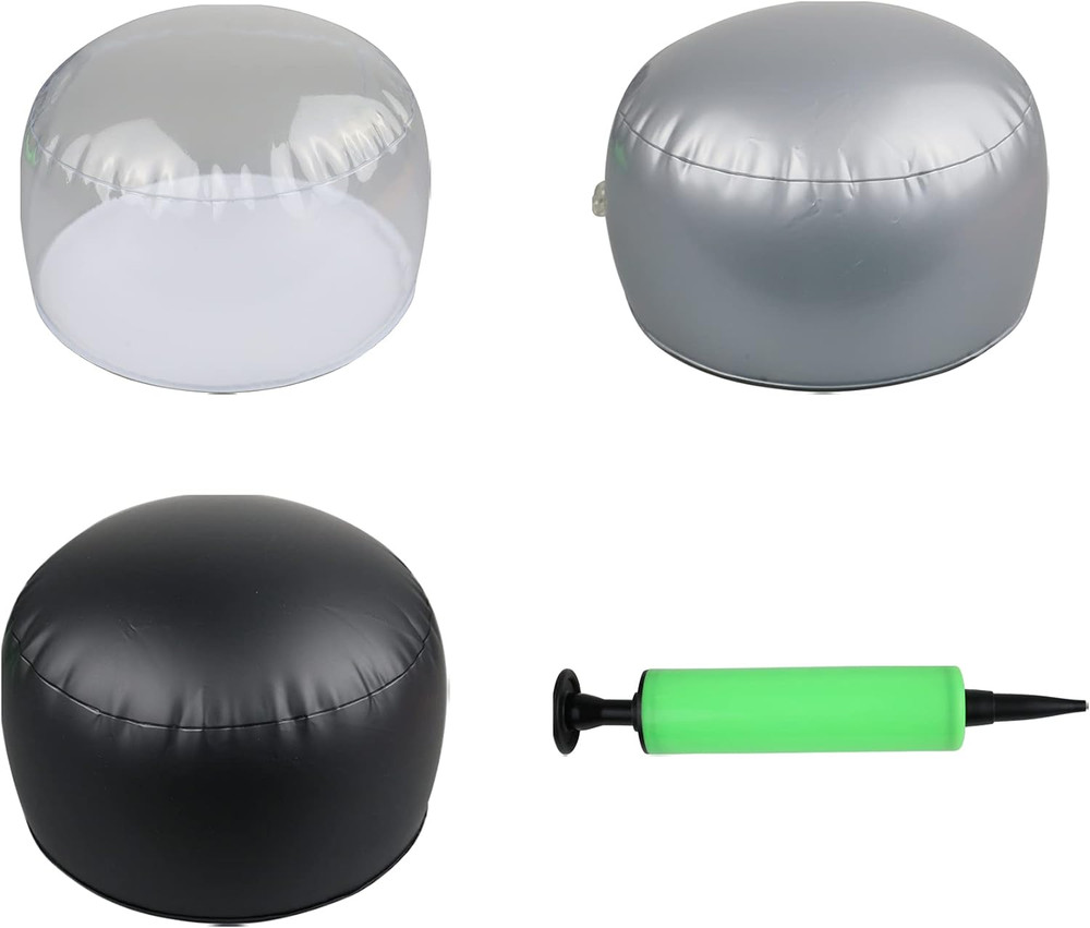 3 Pack Clear Inflatable Tabletop Display Stand Hat Rack Portable Hat Holder for