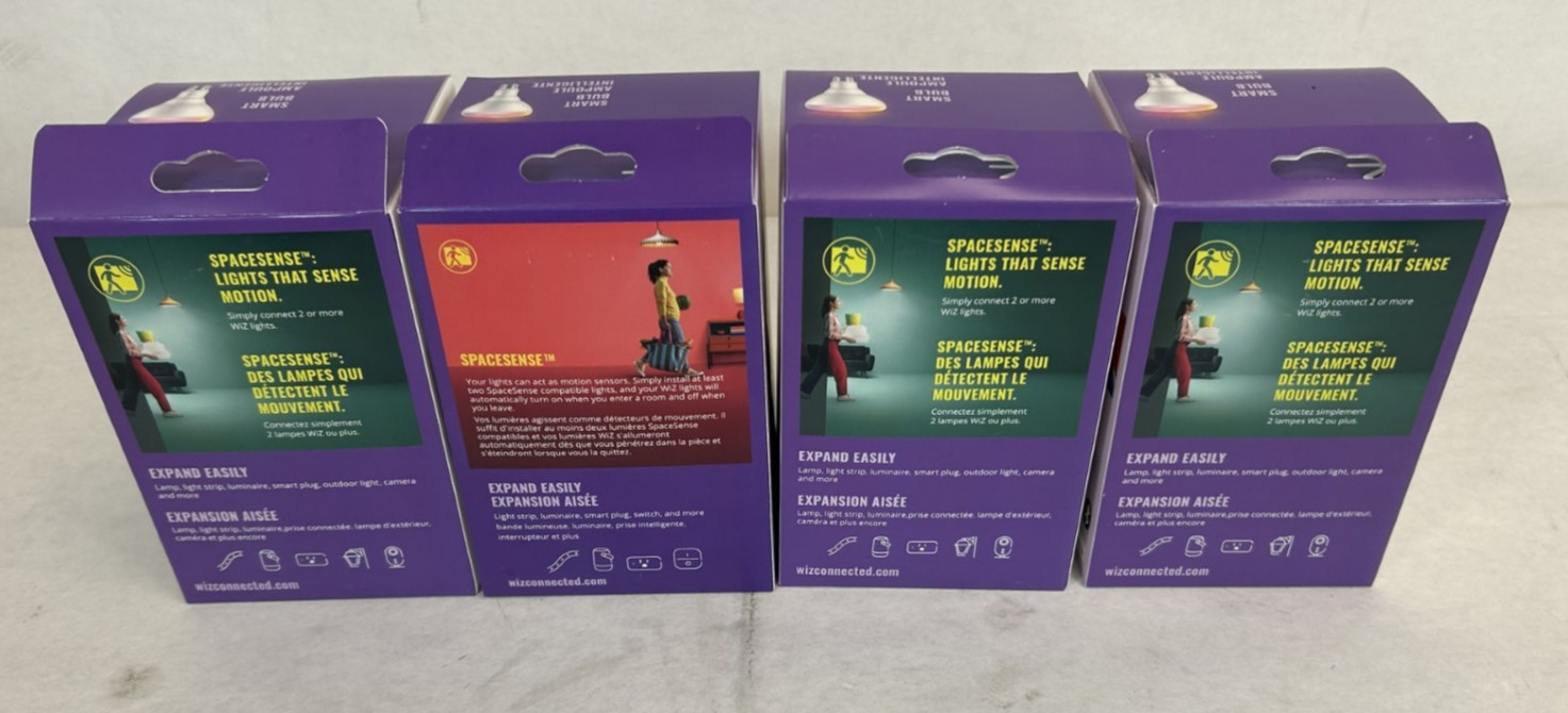 Lot of 4 -WiZ-603456 - WiZ Color BR30- FREE SHIPPING