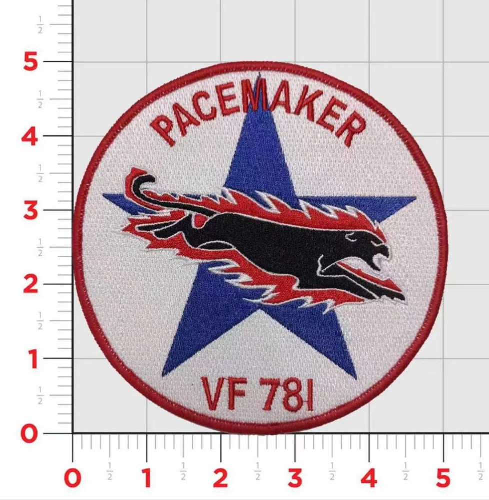 NAVY VF-781 PACEMAKER SQUADRON EMBROIDERED PATCH