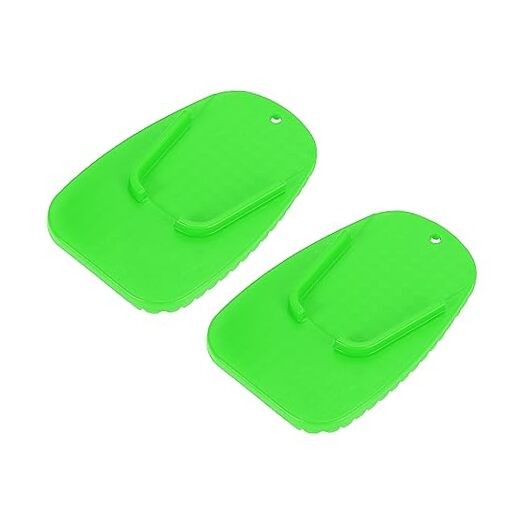 2pcs Motorcycle Kickstand Pad Support Plate Pad Parking Stand Side Stand