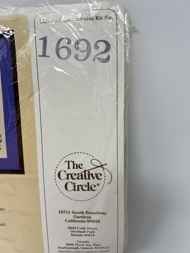 1988 The Creative Circle #1692 "Teddy Bear Sampler" 12"x16"