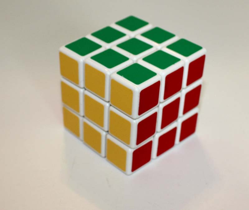 Brain Teaser Magic Cube Puzzle 3x3, White