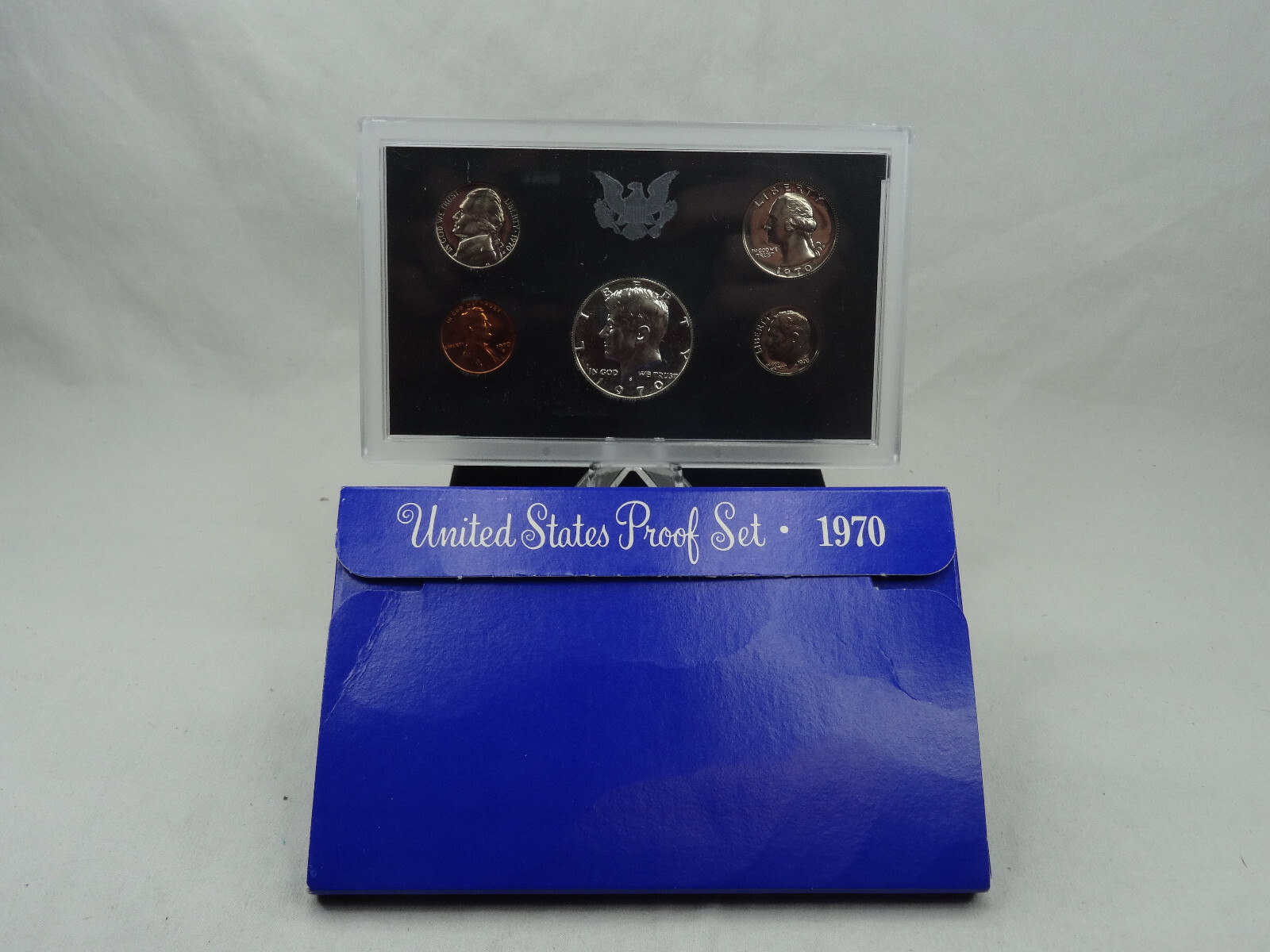 1970-1979 Lot of 10 US Mint Proof Sets Decade 57 Coins 40% Silver Kennedy OGP