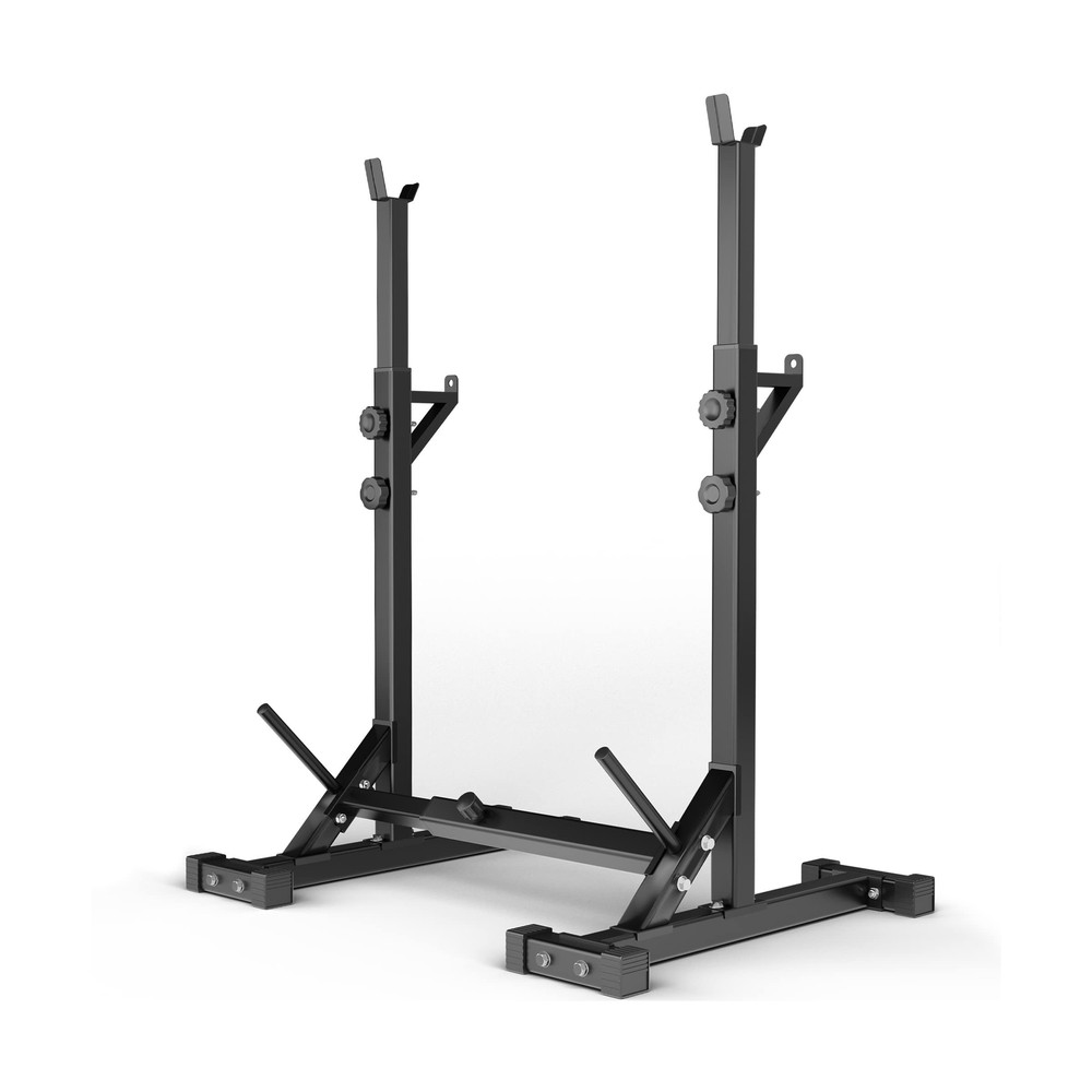 Elevens Squat Rack Stand Adjustable Bench Press Rack Barbell Rack Stand Multi...