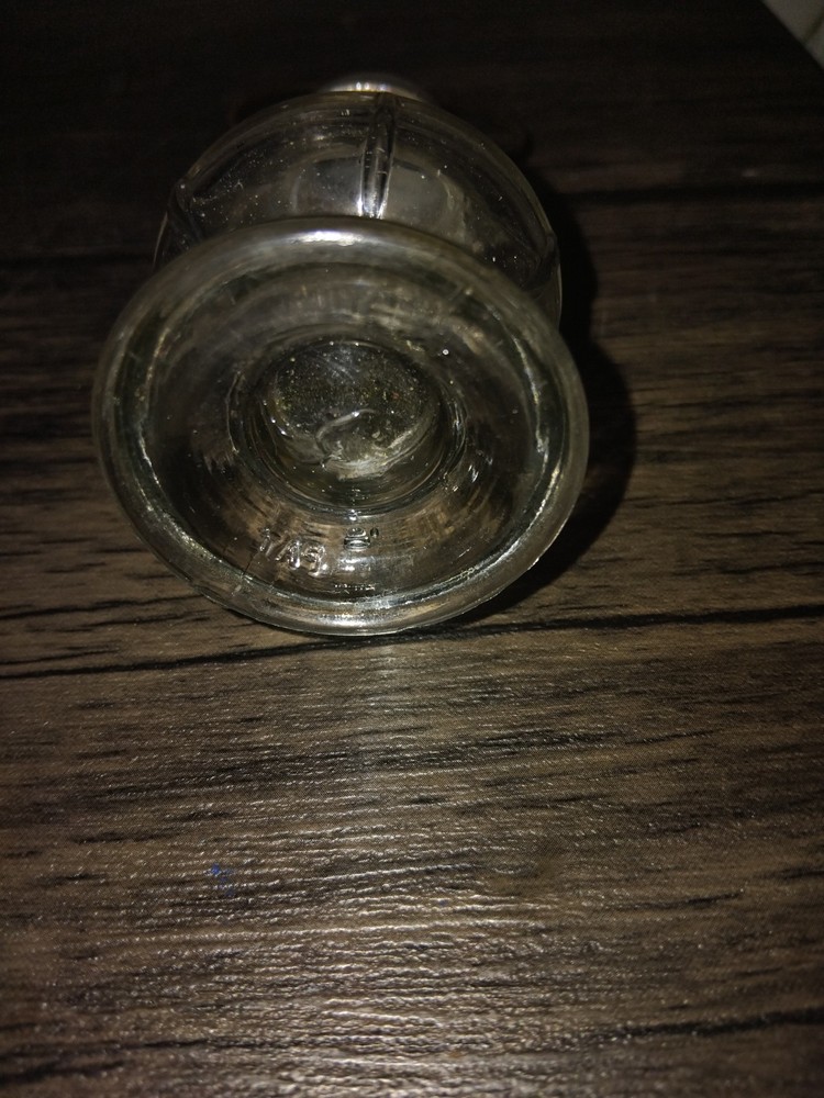Vintage Glass Lantern Candy Container
