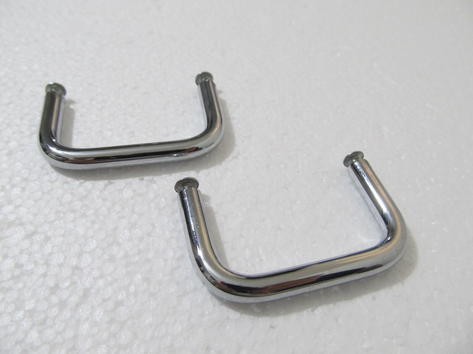 2U Chrome Rack Mount Handles w/ Screws - Equipment Amplifier