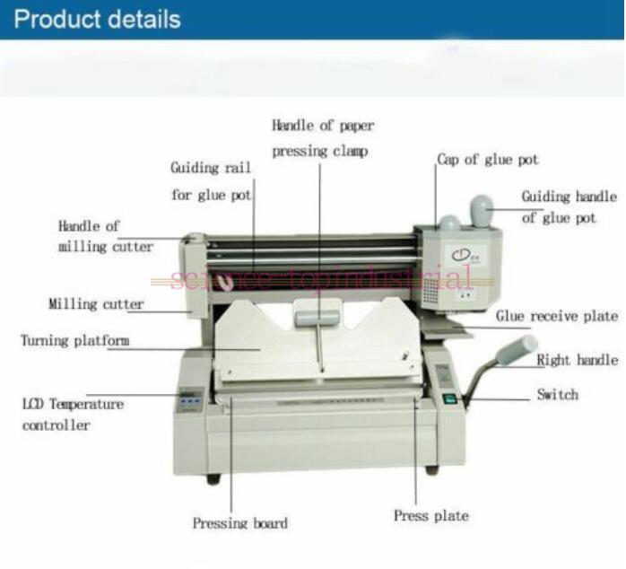 DC-30+ Small Wireless Desktop Manual Gluing Machine A4 Binding Machine