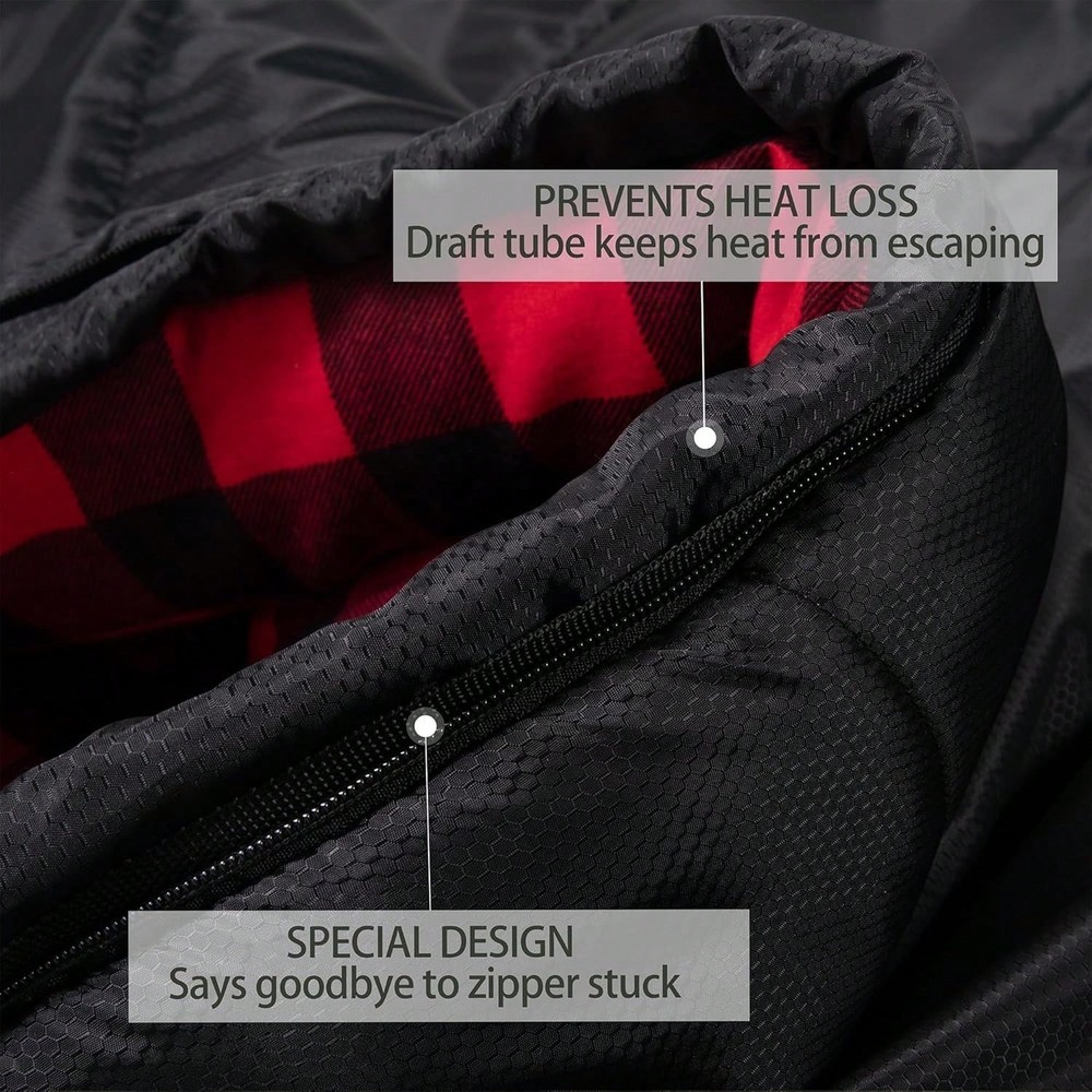 39x90" Oversized Adult Sleeping Bag Warm Flannel Lined Rectangular Bedroll