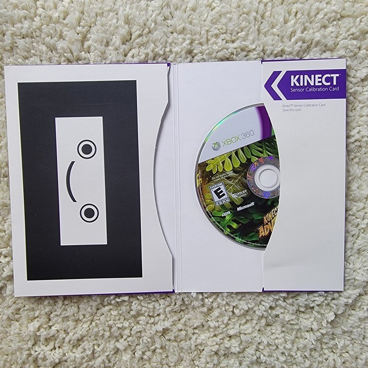 Microsoft Xbox 360 Kinect Sensor Bar Model 1473 Black w/ Kinect Adventures