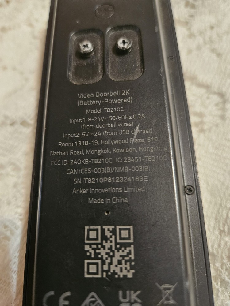 Eufy Security Camera Without Mounting Bracket For Parts Only