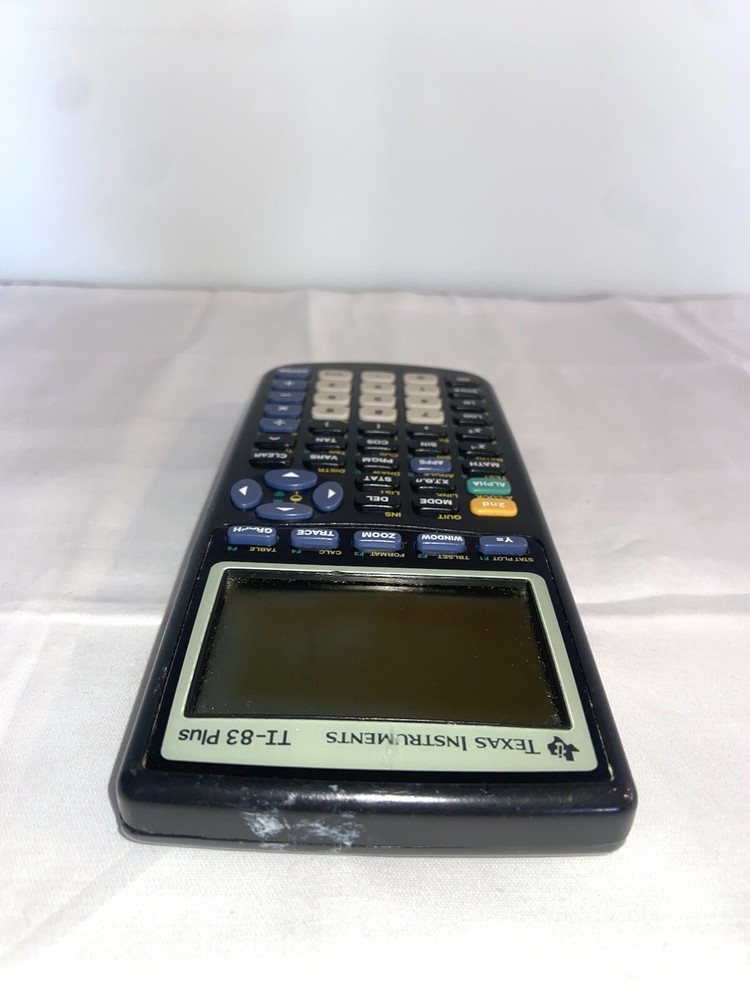 Texas Instruments TI-83 Plus Graphing Calculator Without Cover Tested Working