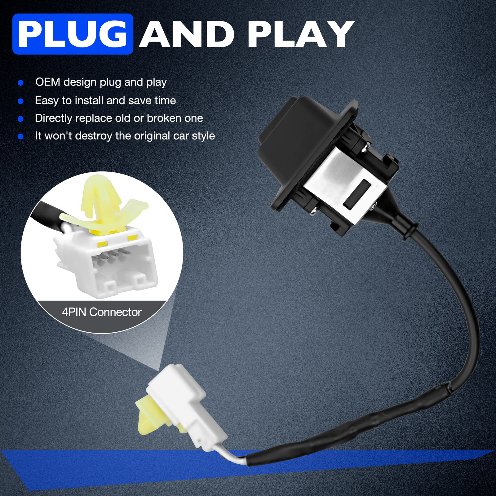 Rear View Back Up Parking Reverse Camera For 2012-13 Hyundai Elantra 957503X105