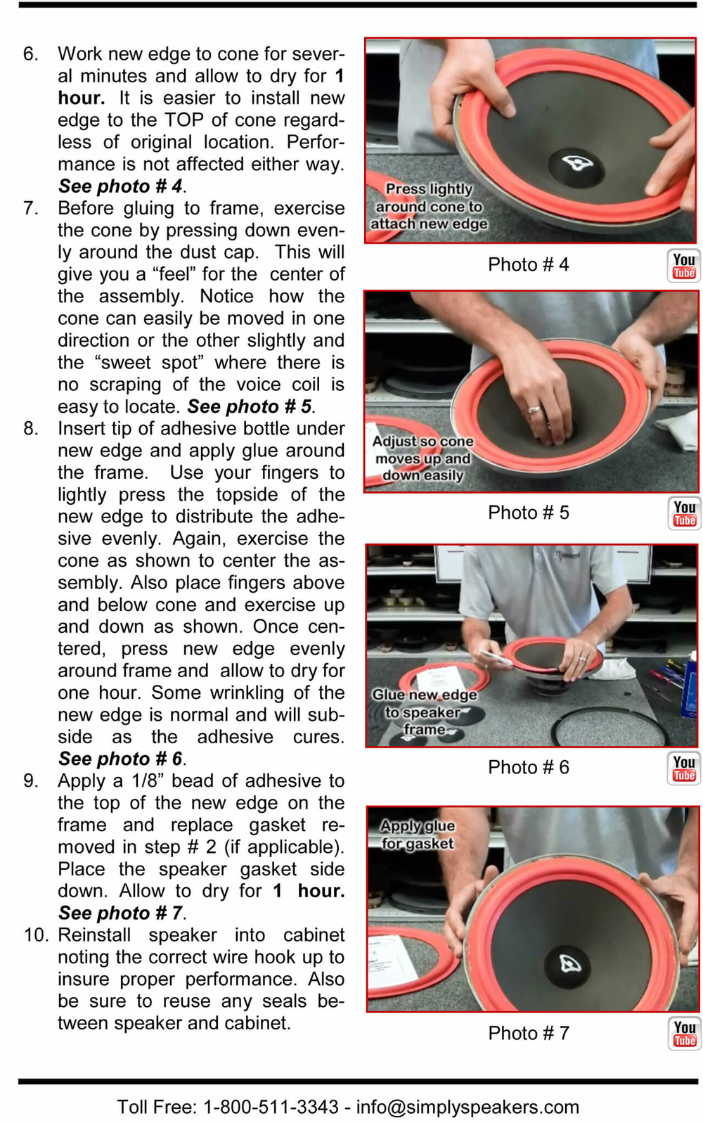 JL Audio 12W7-3 12W7 Subwoofer 12" Speaker 3-Pack Foam Edge Repair Kit (Triple)