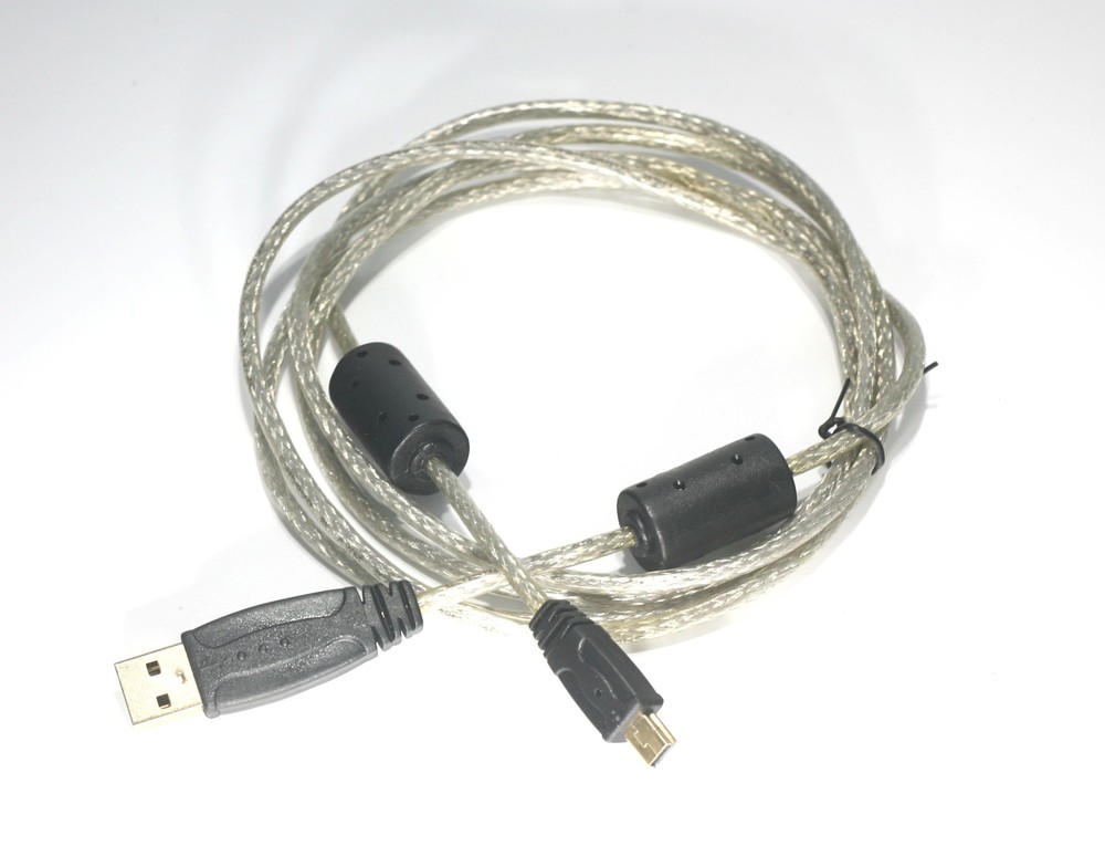 USB 2.0 Dual Ferrite 6FT Industrial Data Cable Mini B D1F2