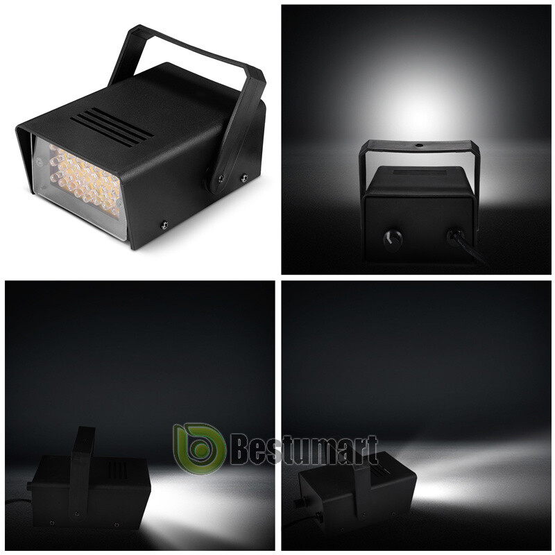 Mini LED Strobe Light 24 Super Bright LED With Variable Speed Control Dance Lamp