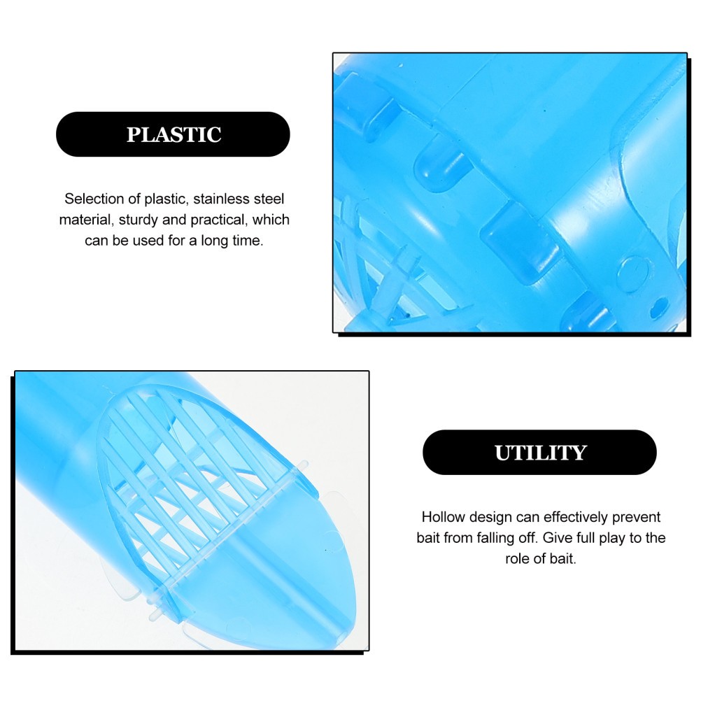 4 Pcs Fishing Bait Storage Basket Carp Method Feeder Cage Clip on Swivel