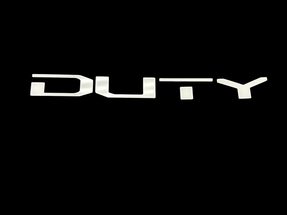 White Tailgate Insert Letters For 2025 Ford Super Duty Platinum