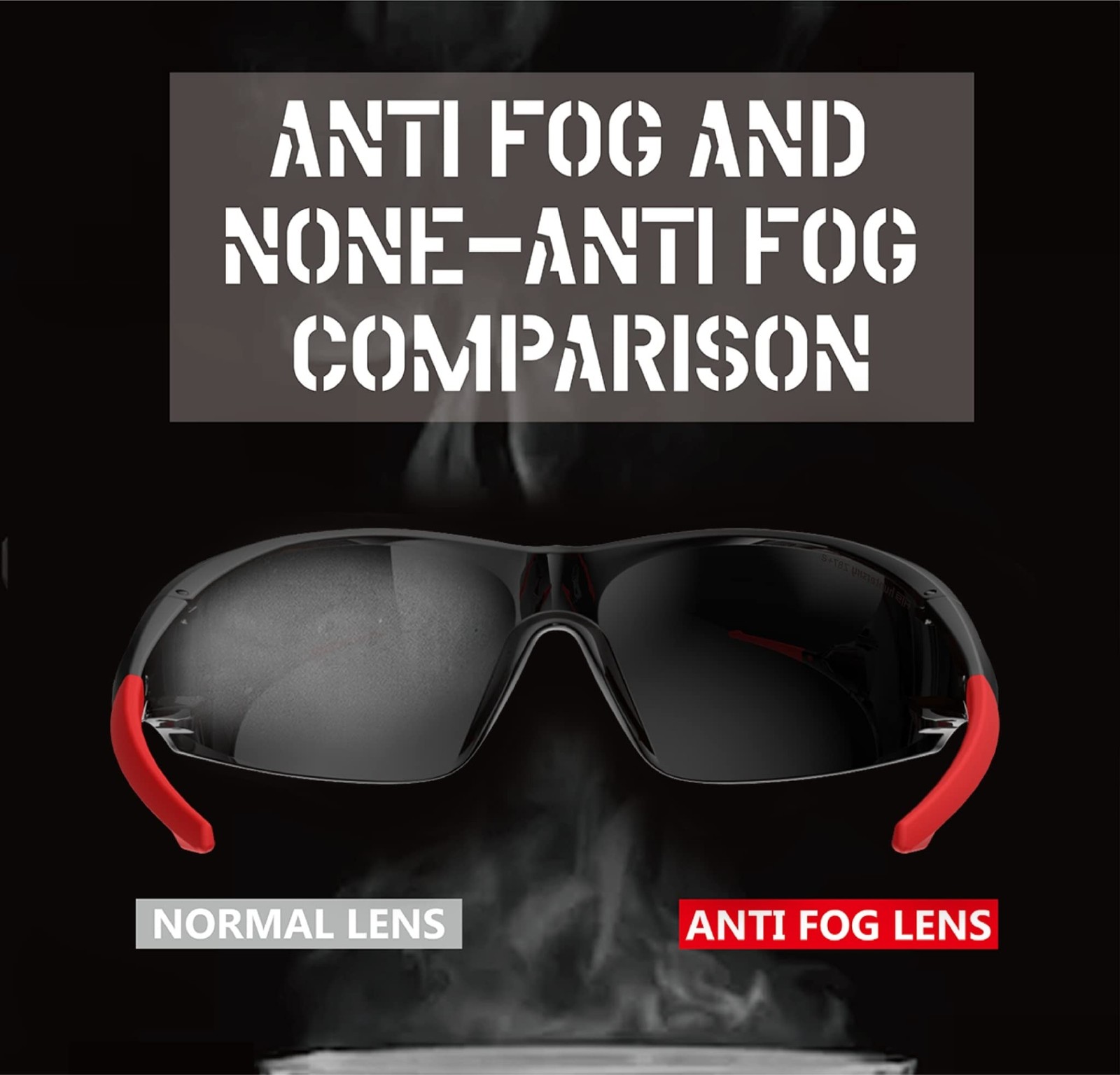 HTS HUNTERSKY S239 Lightweight Protective Wrap-Around small Medium, Smoke-red